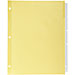 Kleer Fax 10005 Insertable Indexes, 3-Hole Punched, 5-Tabs, 11'' x 8-1/2'', Clear, KLF10005, KLF 10005
