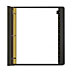 Kleer Fax 12112 Index Dividers, Preprinted, Jan-Dec, 11'' x 8-1/2'', Black Leather, KLF12112, KLF 12112