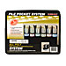 Kleer Fax 15440 File Pockets, w/ Handle/Labels, 11-3/4'' x 9-1/2'', 5/PK, Black, KLF15440, KLF 15440