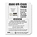 Kleer Fax 34415 Index Dividers, Single Reverse, Collated, 5-Tab, 11'' x 8-1/2'', WE, KLF34415, KLF 34415