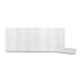 Kleer Fax KLE01243 Tab Inserts, Blank, 3-1/2'', 100 Inserts/PK, White, KLFKLE01243, KLF KLE01243