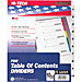 Kleer-Fax 3-HP 1-8 Tab Index Dividers