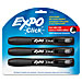 Sanford Ink 1741918 Dry Erase Marker, Low Odor, Chisel Point, 3/PK, Black, SAN1741918, SAN 1741918