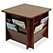 Buddy 9298-11 Table w/Literature Rack, 23-1/4'' x 23-1/4'' x 21'', Medium Oak, BDY929811, BDY 9298-11
