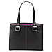 US Luggage K708-4/5 Ladies Laptop Totes, 16-1/2'' x 3-3/4'' x 13'', Black/Blue, USLK70845, USL K708-4/5
