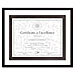 The Burns N1858N4T Float Frame, Holds 8-1/2'' x 11'', Frame 12-1/2'' x 15'', Black, DAXN1858N4T, DAX N1858N4T