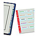 Redi Tag 33171 Index Tabs, Inkjet/Laser, 2'' x 7/8'', 80/PK, White, RTG33171, RTG 33171