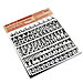 Bi-silque Visual CAR0902 Letters/Numbers/Symbols Set, 3/4'', 128 Pieces, White, BVCCAR0902, BVC CAR0902