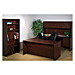 Lorell 68575 Double Desk Pedestal, 72'' x 36'' x 30'', Mahogany, LLR68575, LLR 68575