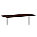 Basyx BTR2472NNP Rectangular Tabletop, No Grommets, 72'' x 24'', Mahogany, BSXBTR2472NNP, BSX BTR2472NNP