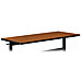Basyx BTR2472NHP Rectangular Tabletop, No Grommets, 72'' x 24'', Bourbon Cherry, BSXBTR2472NHP, BSX BTR2472NHP
