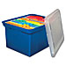 Innovative Storage Design 55798 File Tote, 14-1/8'' x 18'' x 10-13/16'', Black w/ Clear Lid, INN55798, INN 55798