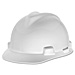 R3 Safety 475358 Full Brim Hard Hat, w/ Crown Straps, Polyethylene, White, RTS475358, RTS 475358