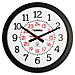 Lorell 60993 Military Wall Clock, 14-3/4'', 12/24 Hour, WE Dial/BK Frame, LLR60993, LLR 60993