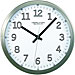 Artistic 2253 Wall Clock, 9'' Round, Arabic Numerals, Silver/White, AOP2253, AOP 2253