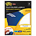 3M 2100-F File Folder Labels, Super Sticky, 2/3'' x 3-7/16'', 1500/PK, White, MMM2100F, MMM 2100-F