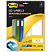 3M 2500-I ID Labels, Super Sticky, Removable, 1'' x 2-5/8'', 750/PK, White, MMM2500I, MMM 2500-I