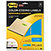 3M 2700-P Coding Labels, Removable, 1'' x 2-5/8'', 450/PK, Assorted Neon, MMM2700P, MMM 2700-P