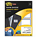 3M 2800-O Name Badge Labels, 2-1/3'' x 3-3/8'', 400/PK, Blue Border, MMM2800O, MMM 2800-O