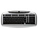 Compucessory 56260 Multimedia Keyboard, A-Shape, 17-1/3'' x 9-1/16'' x 1-5/8'', Black, CCS56260, CCS 56260