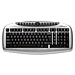 Compucessory 56261 Multimedia Keyboard, Standard, 17-1/3'' x 9-1/16'' x 1-5/8'', Black, CCS56261, CCS 56261