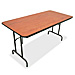Lorell 65761 Folding Table, 96'' x 30'' x 29'', Mahogany, LLR65761, LLR 65761