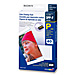 Sony SVMF40P/2 Digital Photo Printer Media, 4'' x 6'', 40 Sheets, White, SONSVMF40P2, SON SVMF40P/2