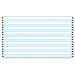 Tops 5432 Computer Paper, 1/2'' Bar, 14-7/8'' x 11'', 2700 Sh/CT, Blue, TOP5432, TOP 5432