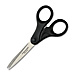 Fiskars 01004252 Scissors, Recyc, Double Thumb/Straight Handle, 7'' L, BK, FSK01004252, FSK 01004252