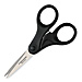 Fiskars 01005042 Scissors, Recycled, Double-Thumb/Straight Handle, 5''L, BK, FSK01005042, FSK 01005042