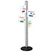 Safco 4119GR Multidirectional Sign, 8-1/2'' x 11'' Sh Cap., 15-3/4'' x 15-3/4'', GY, SAF4119GR, SAF 4119GR