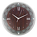 Artistic 6986D Glass Wall Clock, 12'' Round, Woodgrain, AOP6986D, AOP 6986D