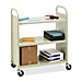Bretford F336 Book Utility Cart, 3 Flat Shelves, 36x18'' x 43'', Putty Beige, BREF336, BRE F336