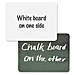 Chenille Kraft 9883 White Board/Chalkboard Combo, 1/4'' x 9'' x 12'', White/Green, CKC9883, CKC 9883