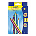 Dixon 3721122 Color Pencils, Triangular, 6.25mm Core, 12/ST, Metallic Asst., DIX3721122, DIX 3721122