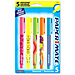 Paper Mate 1746304 Highlighters, Chisel Tip, 5/PK, Assorted, PAP1746304, PAP 1746304