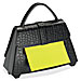 3M PD-654-US Post-it Note Dispenser, w/ 50sh Pad, 3'' x 3'', Purse Shaped, MMMPD654US, MMM PD-654-US