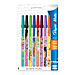 Paper Mate 35826 Ballpoint Stick Pen, w/ Pocket Clip, 1.0mm, 8/PK, Assorted, PAP35826, PAP 35826