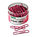 Officemate 08908 Paper Clips, Breast Cancer Awareness, Coated, Jumbo, 80/Ct., Pink, OIC08908, OIC 08908
