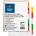 Business Source 16476 Index Dividers, 5-Tab, 11'' x 8-1/2'', White Stock/Multi T abs, BSN16476, BSN 16476