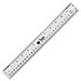 Business Source 32358 Acrylic Ruler, 6'' L, 1/16 Scaled, Shatterproof, Clear, BSN32358, BSN 32358
