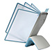 Durable 594406 Antimicrobial Reference System, w/10 Letter Sz Sleeves, BE/GY, DBL594406, DBL 594406