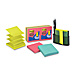 3M TL450-SSVA Super Sticky Notes, w/Pop-up Dispenser, 10 Pads, 3'' x 3'', Assorted, MMMTL450SSVA, MMM TL450-SSVA