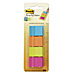 3M 672P1 Page Markers, Four 1'' x 1-1/2'' Pads, 50/PD, 4PD/PK, Assorted, MMM672P1, MMM 672P1