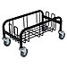 Genuine Joe 58557 Wall Hugger Dolly, 23 Gallon, 10-1/2'' x 19-1/2'' x 10'', Black, GJO58557, GJO 58557