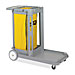 Genuine Joe 58556 Compact Cleaning Cart, 20-3/4'' x 43-1/2'' x 38'', Light Gray, GJO58556, GJO 58556