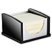 Kantek BA305 Memo Pad Holder, Aluminum, Black/Acrylic, KTKBA305, KTK BA305