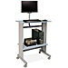 Buddy 6464-18 Workstation w/ LCD Mount, 29'' x 20'' x 56'', Gray, BDY646418, BDY 6464-18