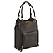 US Luggage VTA804-3 Laptop Bucket Tote, Vert, 17-1/4'' x 13-1/2'' x 4-3/4'', Lthr/BK, USLVTA8043, USL VTA804-3