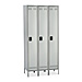 Safco 5525GR Single Tier Locker, 3-Wide w/Legs, 36'' x 18'' x 78'', Gray, SAF5525GR, SAF 5525GR
